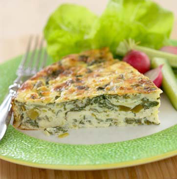 Crustless Spinach Quiche